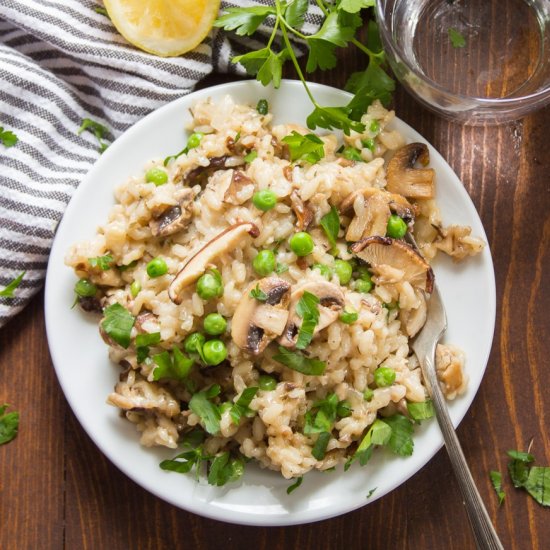 Vegan Mushroom Risotto