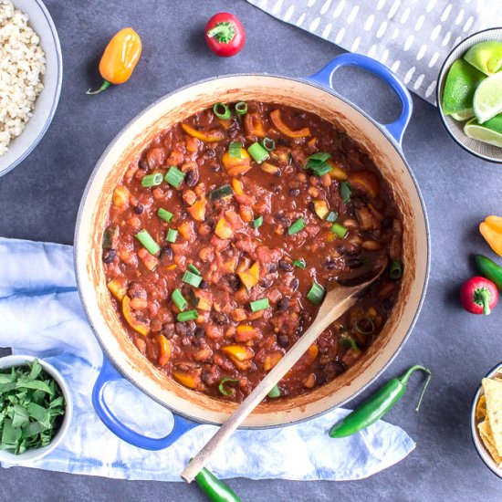 Warming Bean Chili (vegan + gf)