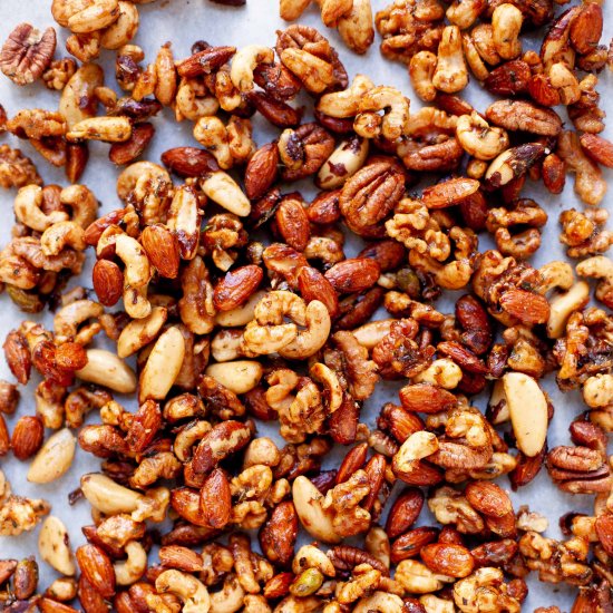 Maple Rosemary Bar Nuts