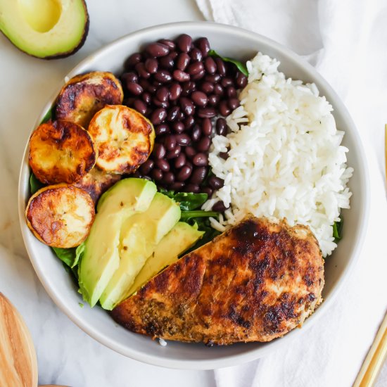 Cuban Chicken and Lime Rice Bowls