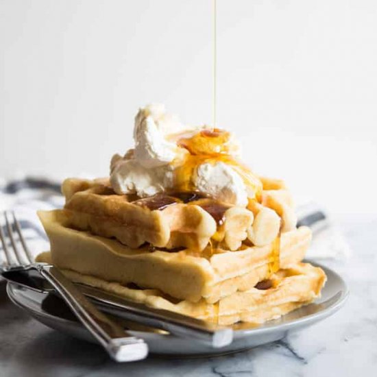 Gluten Free Overnight Waffles