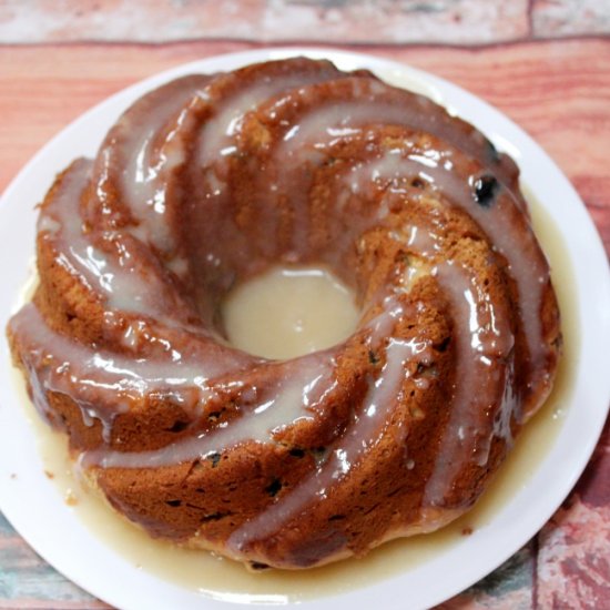 Cider Soaked Raisin Bundt Cake