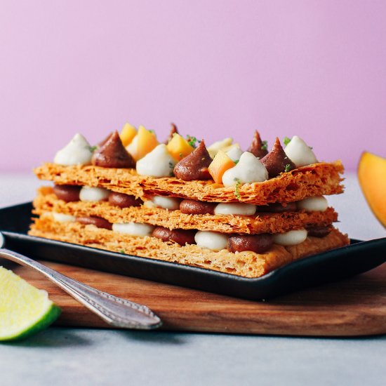 Mango & Coconut Millefeuille