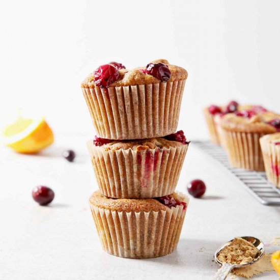 Vegan Orange Cranberry Muffins