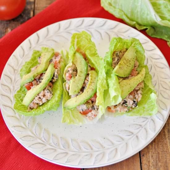 Lettuce Wraps with Spanish Tuna