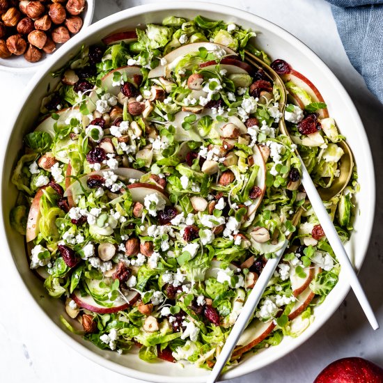 Shaved Brussel Sprout Salad