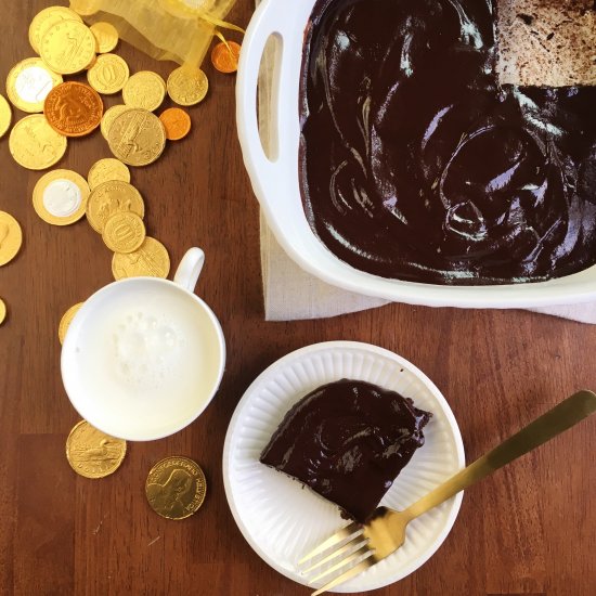 Mexican hot chocolate coin brownies