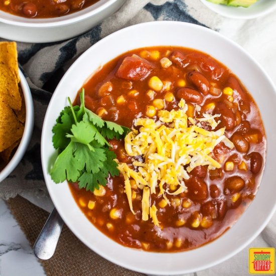 Slow Cooker Vegetarian Chili