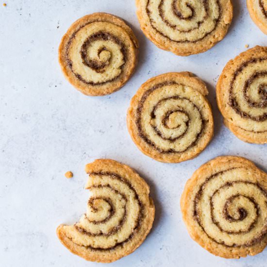 Cinnamon Swirl Cookies (Vegan)