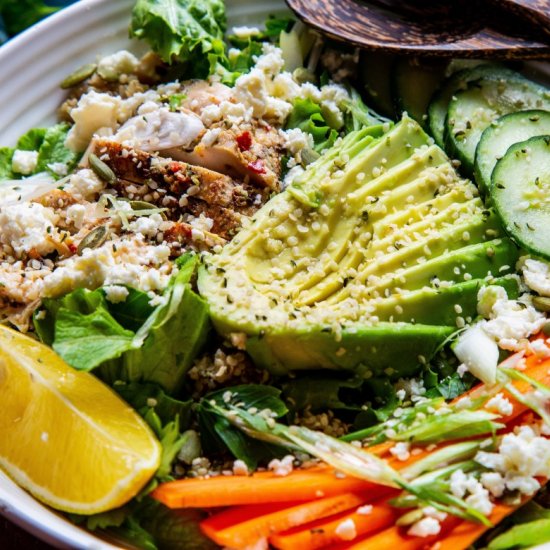 Chicken, Avocado, Quinoa Bowl