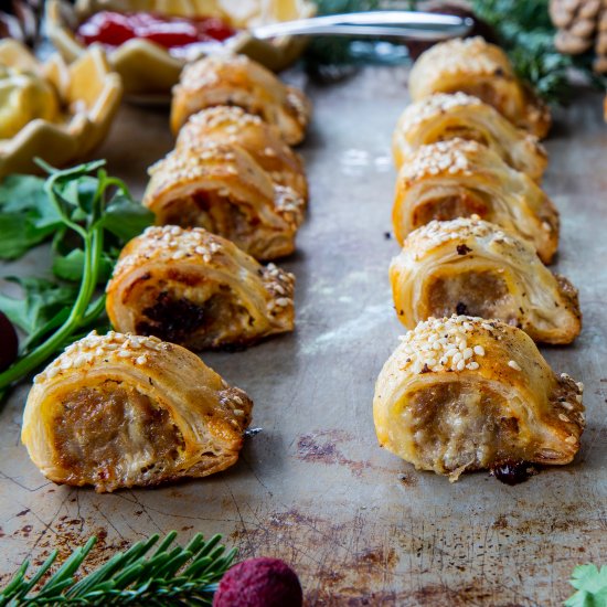 Sausage Rolls with Gruyere Cheese