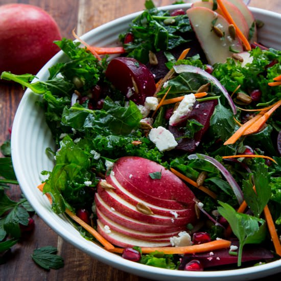 Roasted Beet & Kale Salad