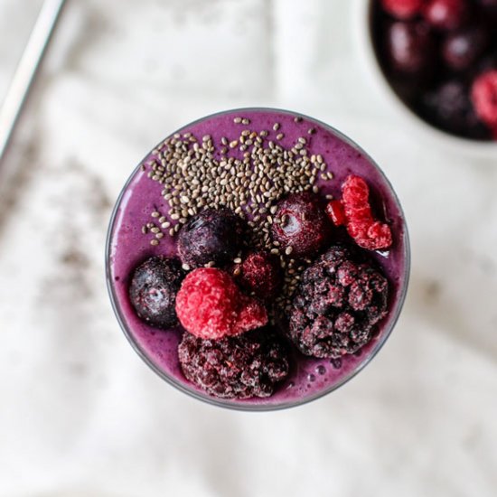 Berry Vanilla Protein Smoothie