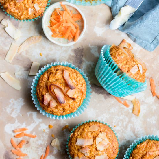 Carrot, Coconut, & Orange Muffins