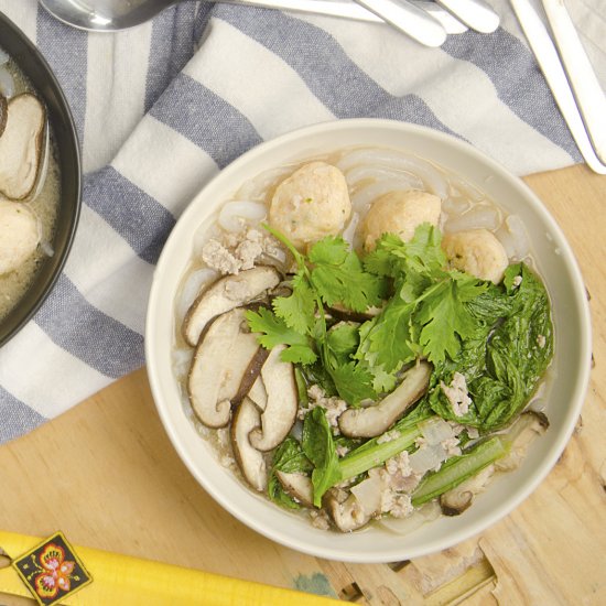 Chinese Silver Needles Noodles Soup