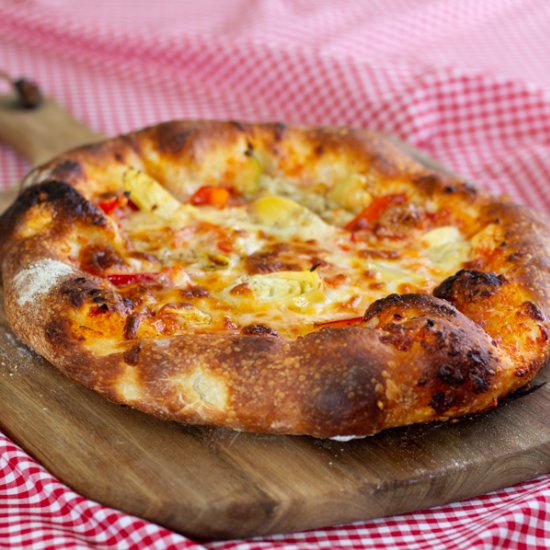 Artichokes and Peppers Pizza