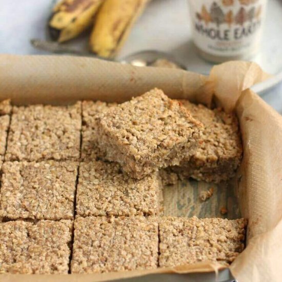 Banana & Peanut Butter Flapjacks