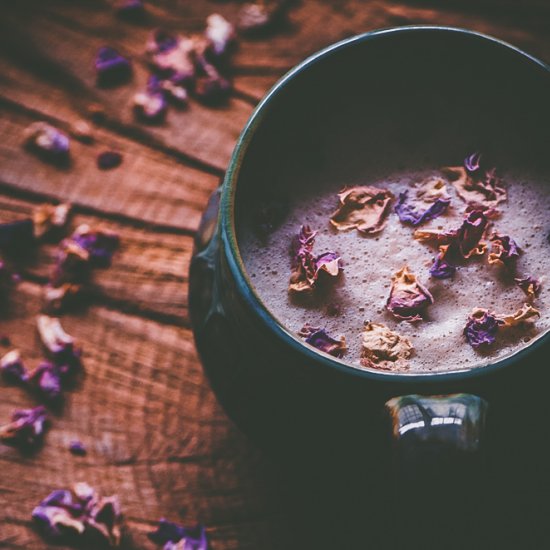 Almond Rose Chai Tea Latte (Vegan)