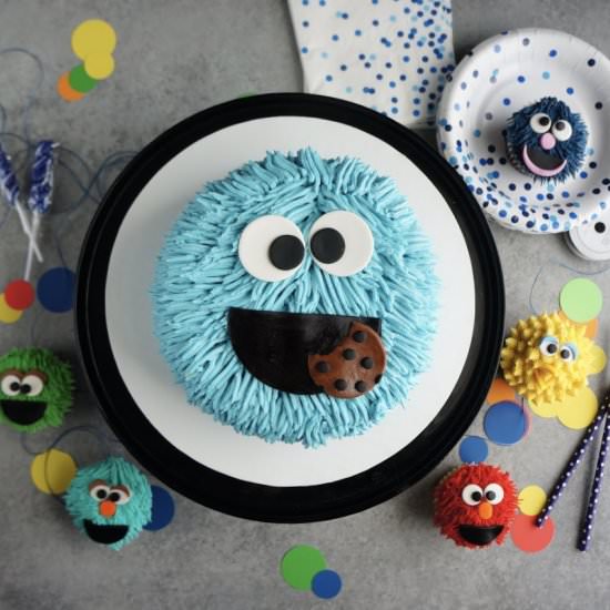 How to Make a Cookie Monster Cake