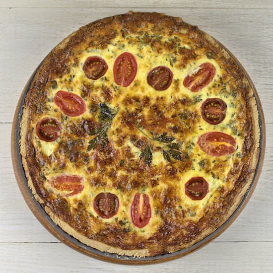 Quiche Lorraine with Tomatoes