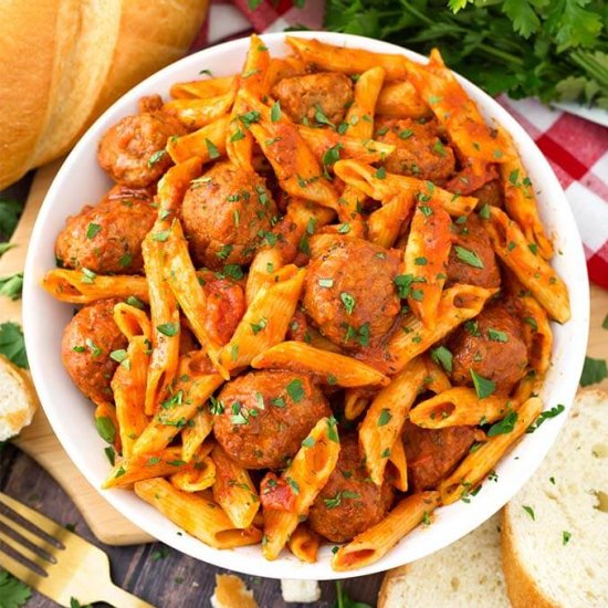 Instant Pot Meatball Pasta Dinner