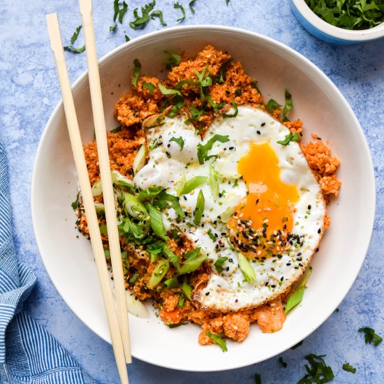 Kimchee Fried Cauliflower Rice