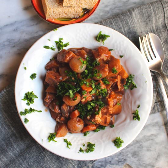 Tempeh Bourguignon