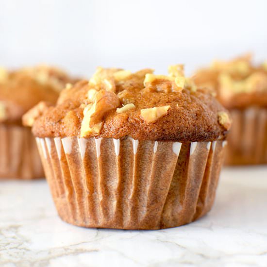 MOIST BANANA NUT MUFFINS