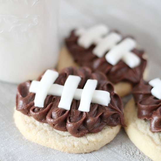 Darling Football Cookies