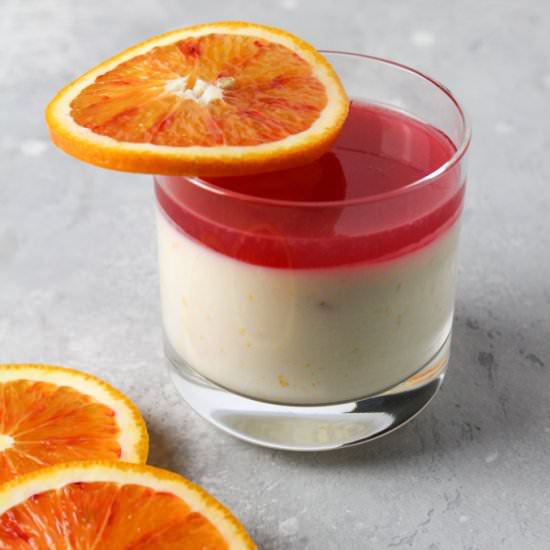 Blood Orange Panna Cotta