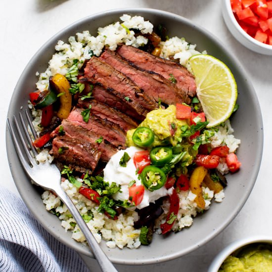 Steak Fajita Bowls