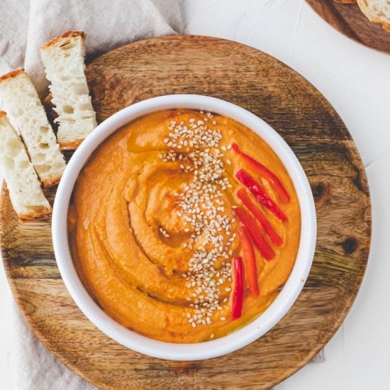 Roasted Red Pepper Hummus