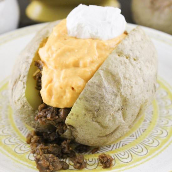 Vegan Taco Stuffed Baked Potato