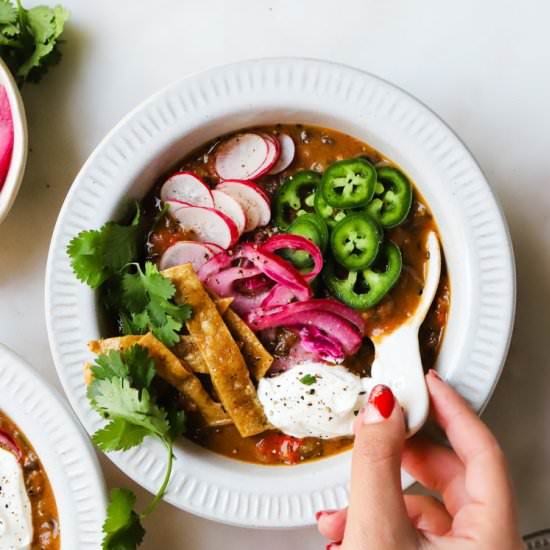 Loaded Vegetable Chili