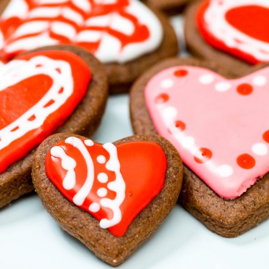 Valentine brownie cookie