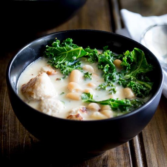 Chicken, White Bean & Kale Soup