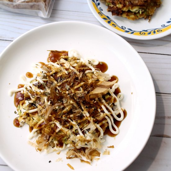 Okonomiyaki with Tofu & Pork Belly