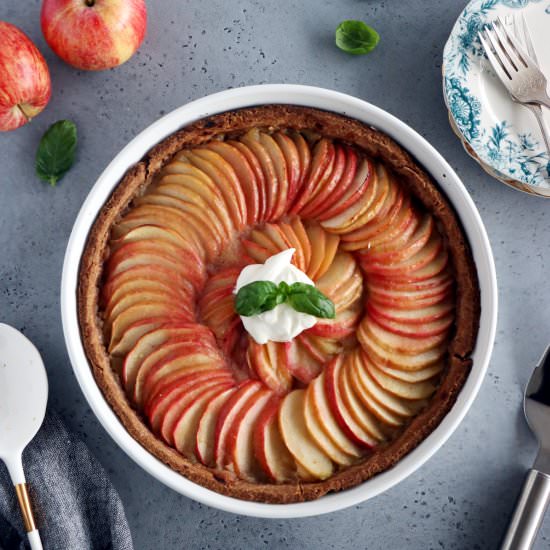 Vegan Sugar-Free Apple Tart