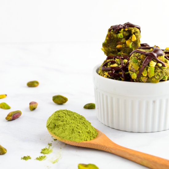 Matcha Pistachio Bliss Balls