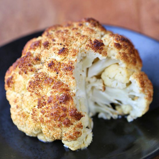 whole roasted cauliflower