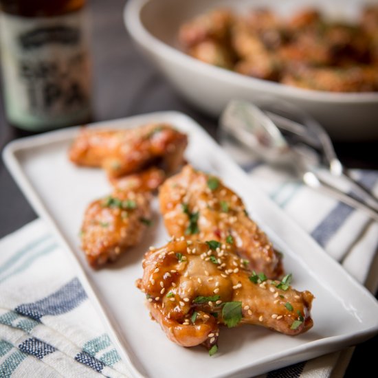 General Tso Sticky Chicken Wings