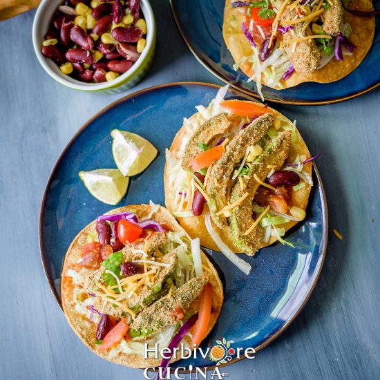 Avocado ‘Fries’ Tostadas