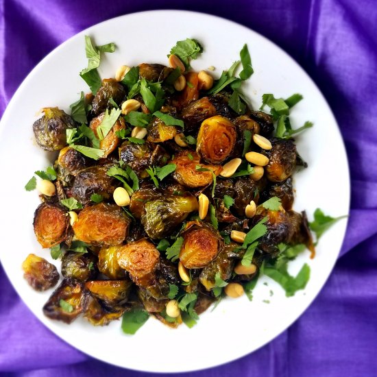 Gochujang Roasted Brussels Sprouts