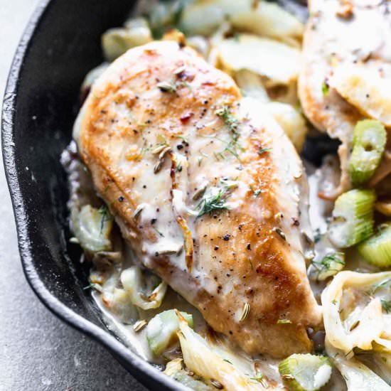 Chicken with Fennel