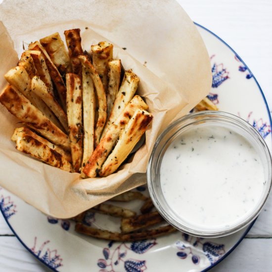 Parsnip Fries with Aioli