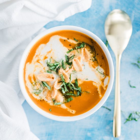 Curried Butternut Squash Soup