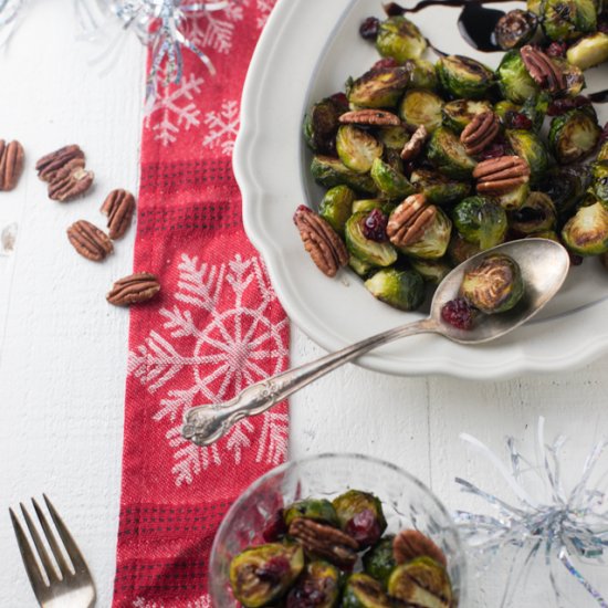 Candied Balsamic-Glazed Brussels