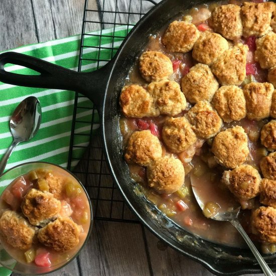 Rhubarb Cobbler