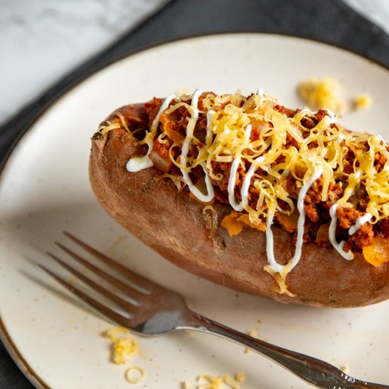 Vegetarian Chorizo Sweet Potato