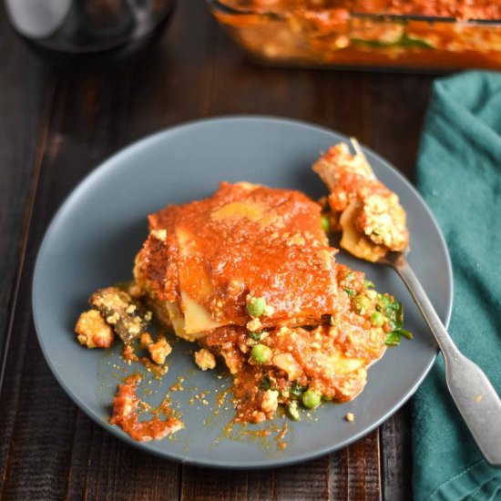 Vegan Lasagna with Tofu Ricotta